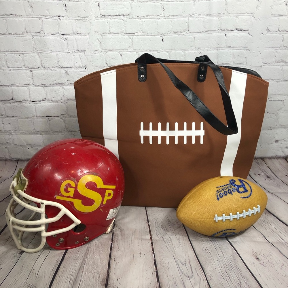 NWT! XL Football Tote Bag